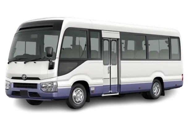 toyota coaster for rent